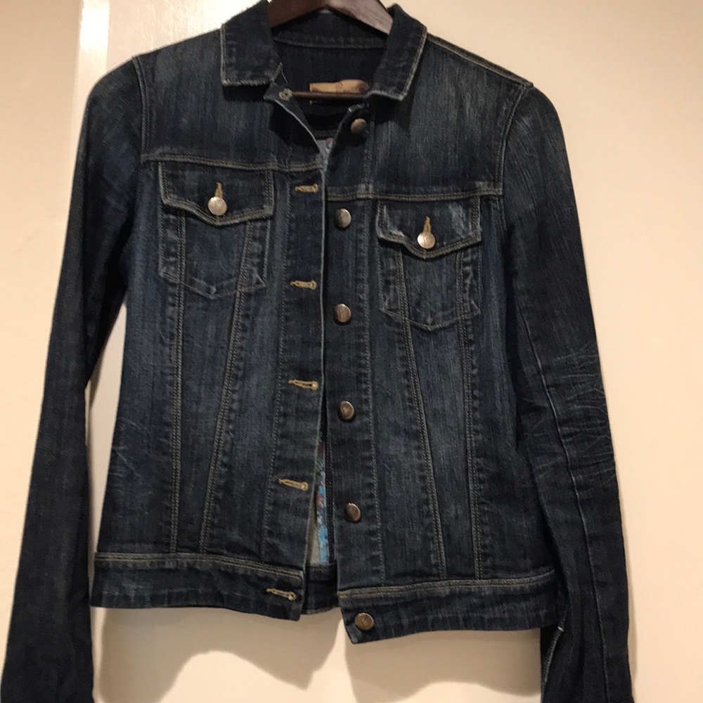 Paige Stark Denim Jacket- Dark Wash